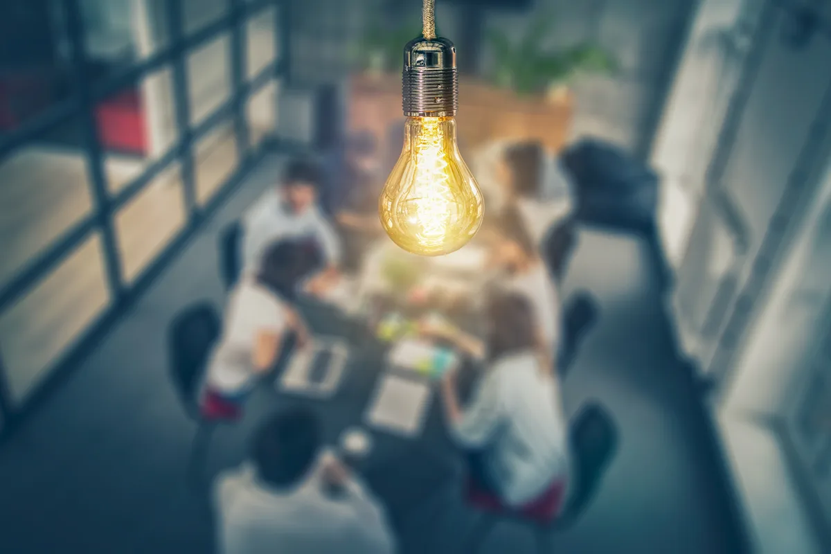 Marketing agency team in a creative meeting