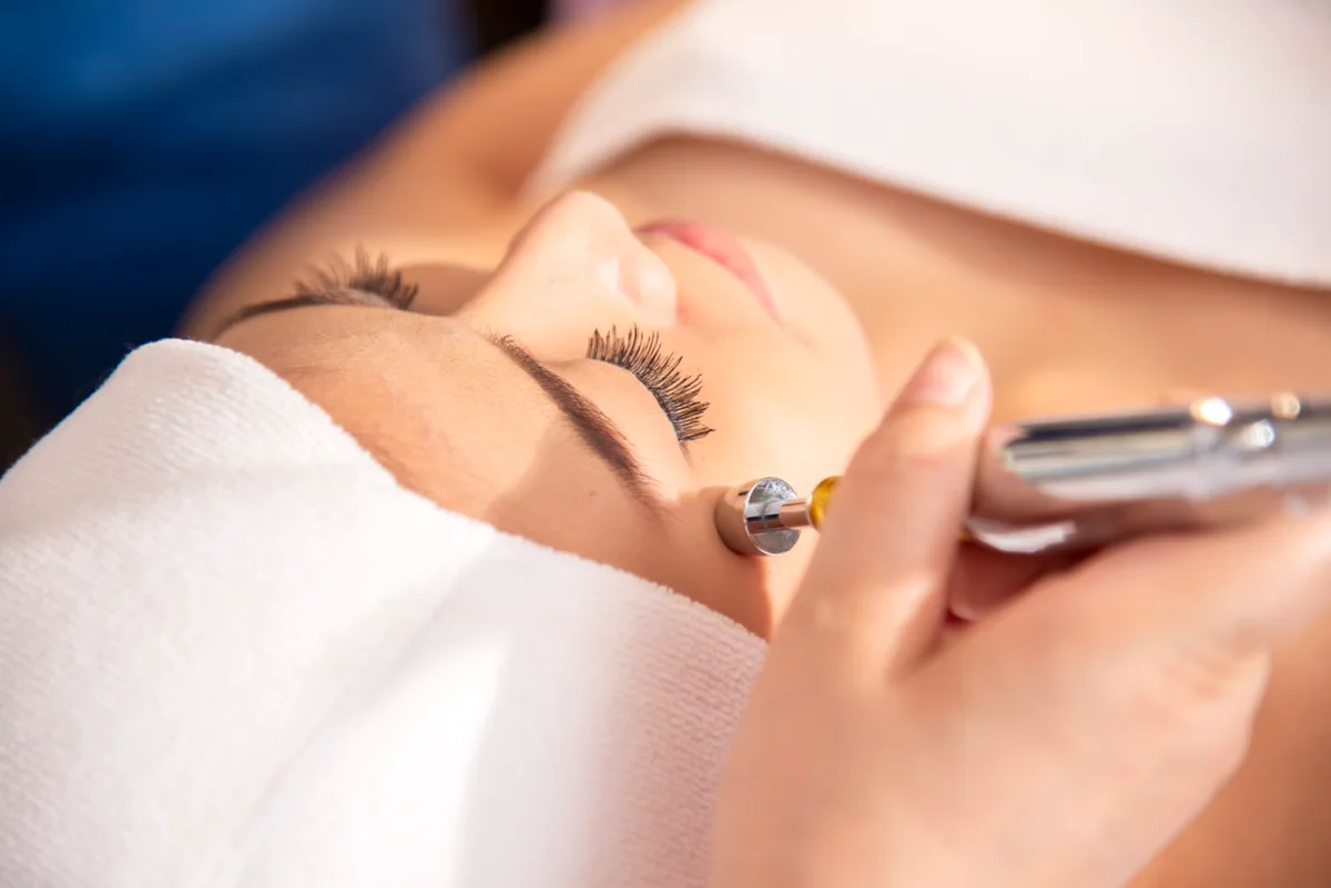 Laser treatment in a medical spa