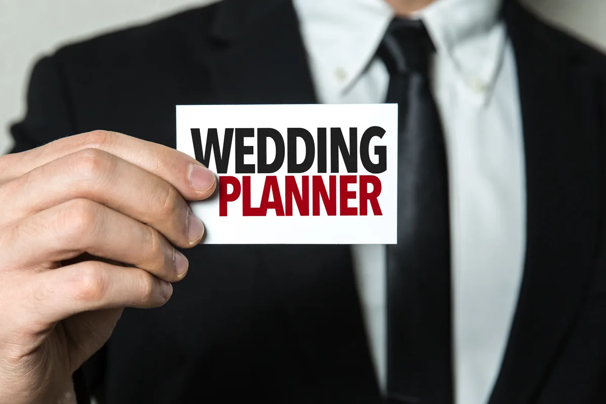Planner preparing a wedding venue